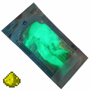 Sterile biosafe glowing powder